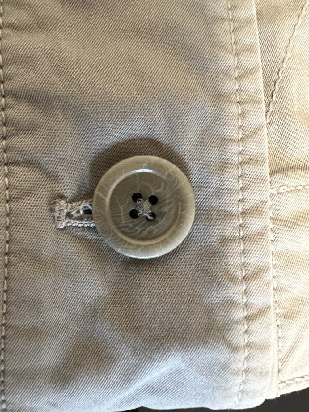 J CREW CLASSIC TWILL CHINO JACKET LIGHT ARMY GREEN SIZE L - Picture 10 of 11